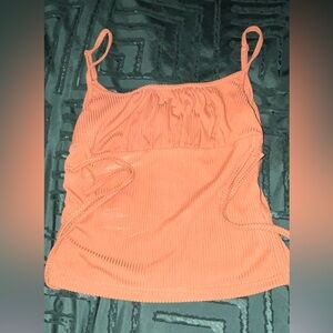 Burnt orange tank crop top